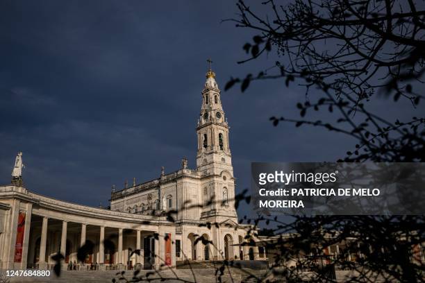 This photograph shows the Fatima shrine in Leiria on March 3, 2023.