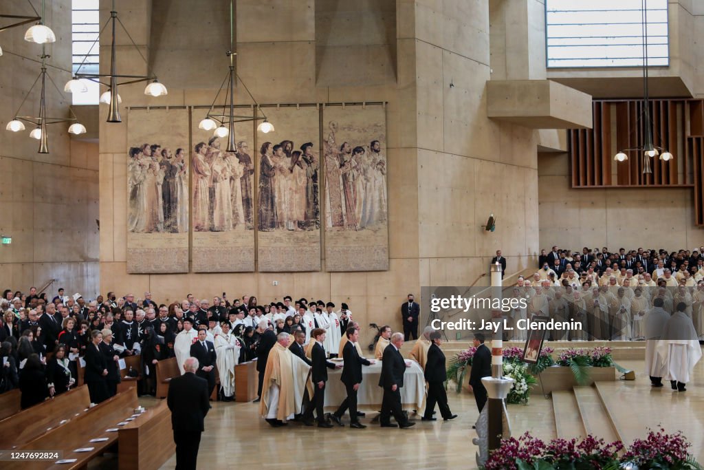 The casket of Bishop David OConnell, at Cathedral of Our Lady of the ...