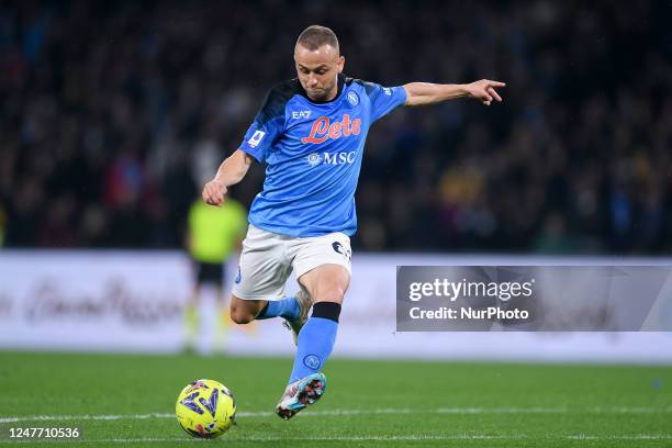 Stanislav Lobotka of SSC Napoli during the Serie A match between SSC Napoli and SS Lazio at Stadio Diego Armando Maradona on March 03, 2023 in...