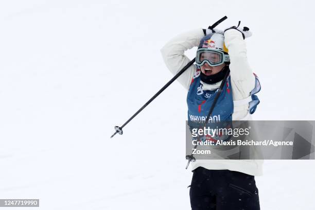 Tess Ledeux of Team France wins the gold medal during the FIS Snowboard World Championships Men's and Women's Big Air on March 4, 2023 in Bakuriani,...