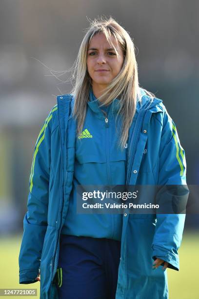 Martina Rosucci of Juventus looks on at the end of the Women Coppa Italia match between FC Internazionale and Juventus at Konami Youth Development...