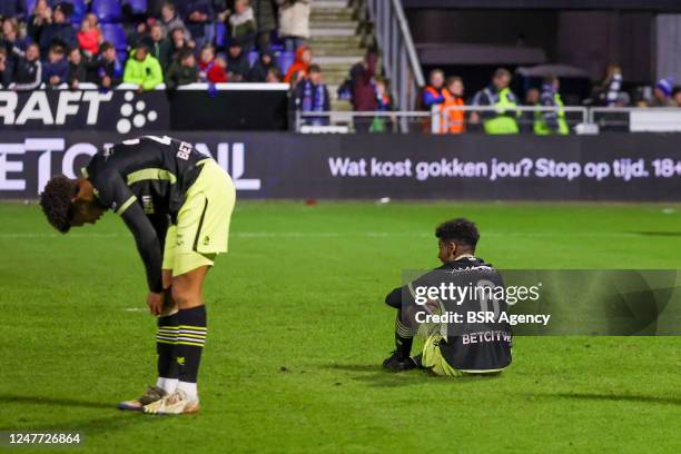 Gidion Zelalem of FC Den Bosch diisappointed during the Keuken Kampioen Divisie match between PEC Zwolle and FC Den Bosch at the MAC3PARK stadion on...