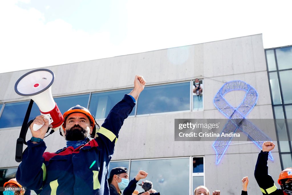 Alcoa Workers Demonstration In Galicia