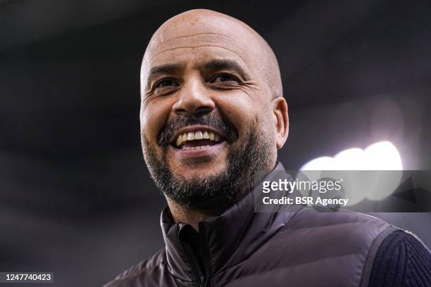 Head coach Pascal Jansen of AZ during the Eredivisie match between Vitesse and AZ at the GelreDome on March 3, 2023 in Arnhem, Netherlands