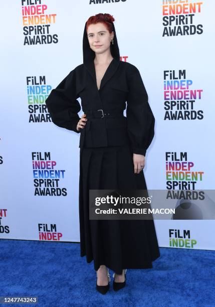 Irish actress Jessie Buckley arrives for the Film Independent Spirit Awards 38th annual ceremony in Santa Monica, California, March 4, 2023.