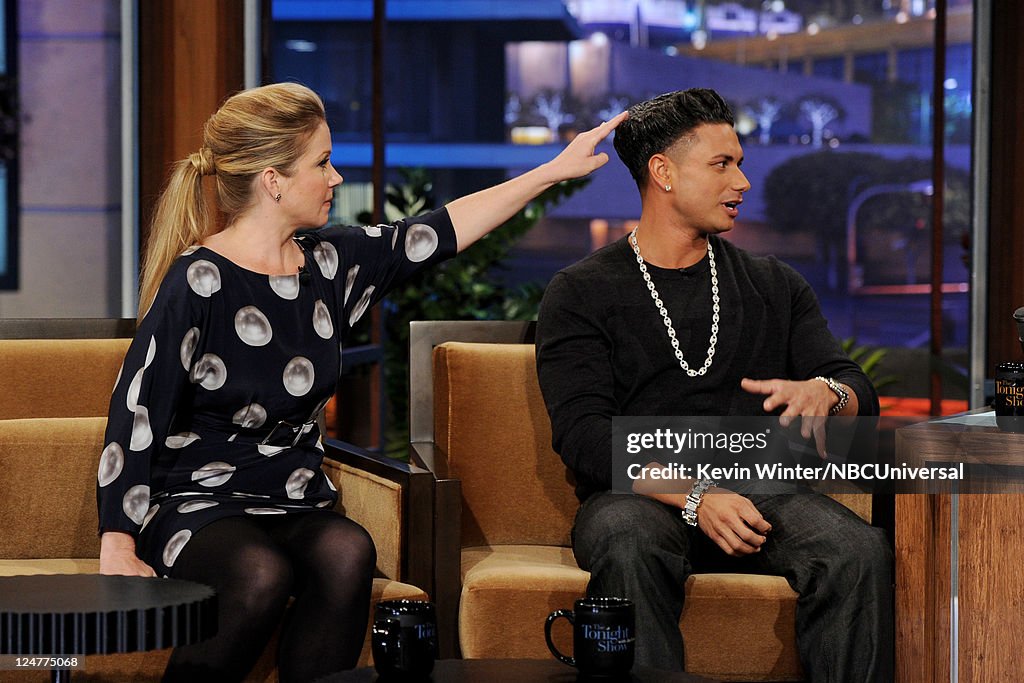 Christina Appelgate, "DJ Pauly D" Paul Del Vecchio And Glen Campbell On "The Tonight Show With Jay Leno"