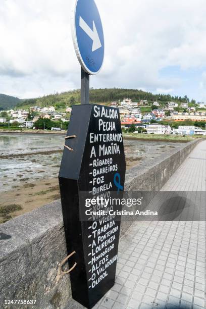 Alcoa workers demonstrate in the streets of Viveiro on June 7, 2020 in Viveiro,Lugo, Spain. Alcoa workers are once again taking to the streets to...