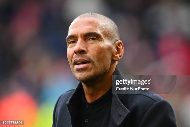 Pundit and former Red, Stan Collymore during the Premier League match between Nottingham Forest and Everton at the City Ground, Nottingham on Sunday...