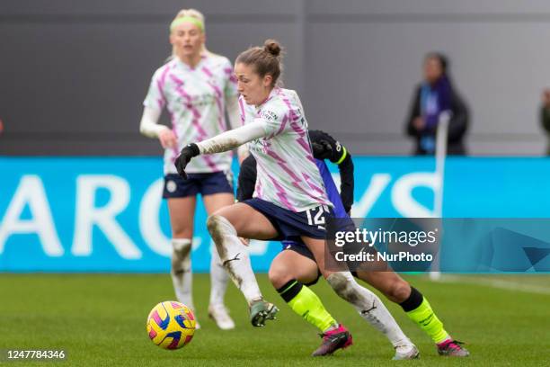 Filippa Angeldahl of Manchester city during the Barclays FA Women's Super League match between Manchester City and Tottenham Hotspur at the Academy...