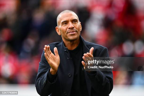 Pundit and former Red, Stan Collymore during the Premier League match between Nottingham Forest and Everton at the City Ground, Nottingham on Sunday...