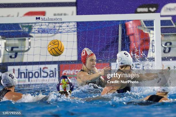 Aurora Condorelli during the Italian Women's Coppa Italia waterpolo match Final 1st/2nd place - Ekipe Orizzonte vs Plebiscito Padova on March 05,...