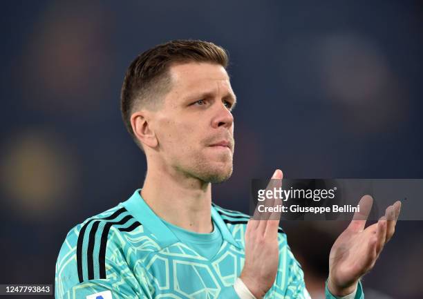 Wojciech Tomasz Szczesny of Juventus after the Serie A match between AS Roma and Juventus at Stadio Olimpico on March 5, 2023 in Rome, Italy.