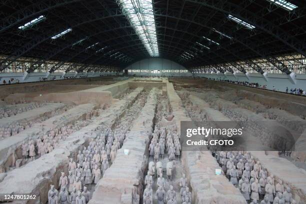 Terracotta Army are seen at the Qin Shihuang Terracotta Army Museum in Xi 'an, Shaanxi province, China, June 6, 2021.