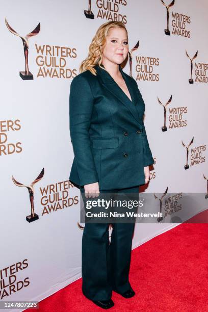 Amy Schumer at the 75th Annual Writers Guild Awards held at New Yorks Edison Ballroom on March 5, 2023 in New York City.