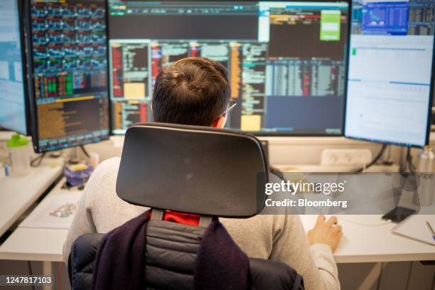 An employee working on the trading floor at the Citigroup Inc. Offices in Paris, France, on Monday, Feb. 27, 2023. Citigroup is building a new...