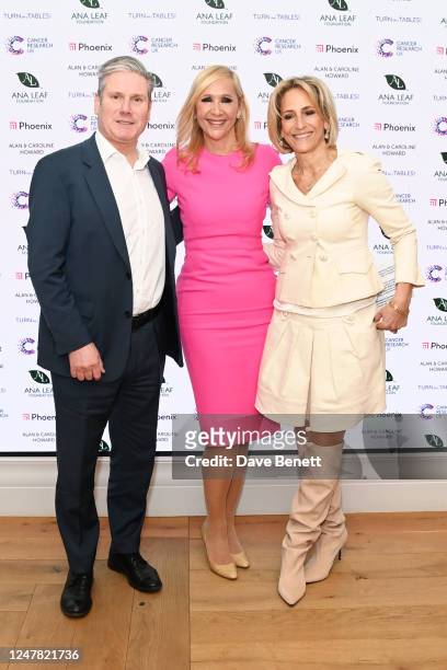 Labour leader Keir Starmer, Tania Bryer and Emily Maitlis attend Turn The Tables 2023 hosted by Tania Bryer and James Landale in aid of Cancer...