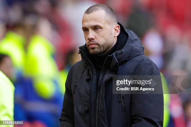 Head coach John Heitinga of Ajax prior to the Dutch Eredivisie match between Ajax and NEC at Johan Cruijff ArenA on March 5, 2023 in Amsterdam,...