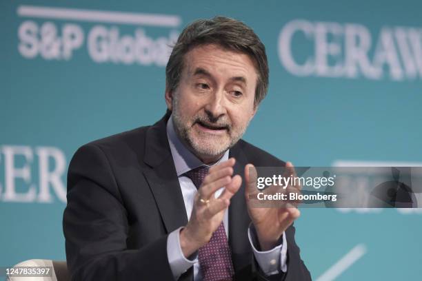 Josu Jon Imaz, chief executive officer of Repsol SA, during the 2023 CERAWeek by S&P Global conference in Houston, Texas, US, on Monday, March 6,...