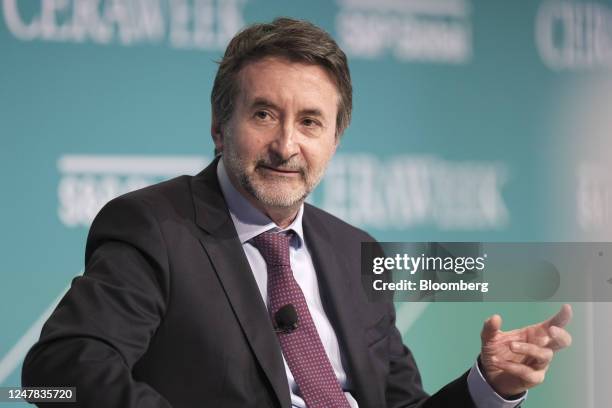 Josu Jon Imaz, chief executive officer of Repsol SA, during the 2023 CERAWeek by S&P Global conference in Houston, Texas, US, on Monday, March 6,...