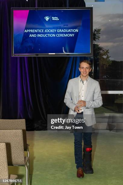 Apprentice Jockey Graduation & Induction Night at Flemington Racecourse on March 06, 2023 in Flemington, Australia.