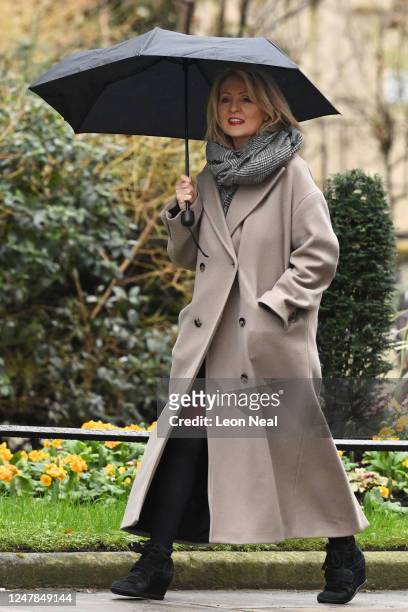Esther McVey MP arrives in Downing Street as Ministers gather for the weekly Cabinet meeting on March 7, 2023 in London, England.