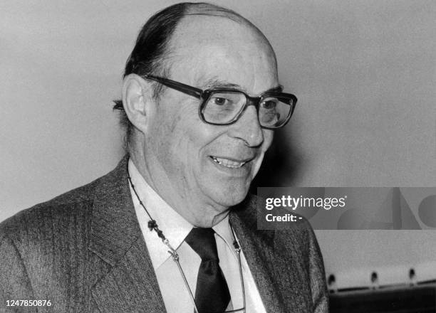Portrait taken December 1975 of US physicist John Bardeen during a trip to Finland. Bardeen with William B. Shockley and Walter Brattain shared the...