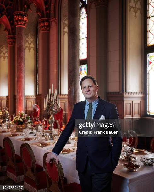 Businessman Georg von Preussen and current head of the Prussian branch of the House of Hohenzollernon is photographed for the Times on November 21,...