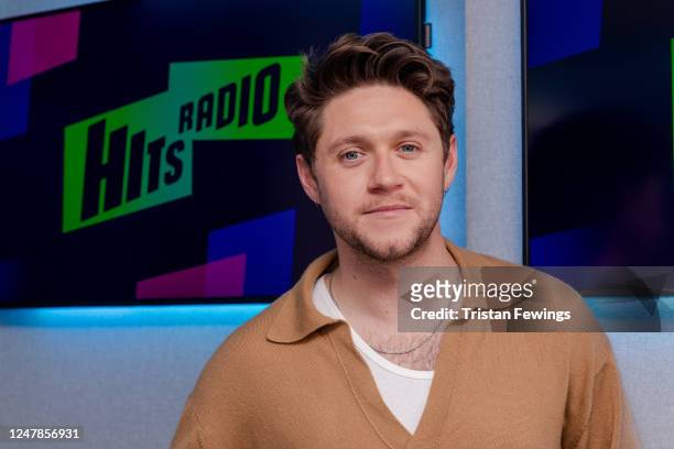 Niall Horan poses as he visits Bauer Media at 1 Golden Square on March 7, 2023 in London, England.
