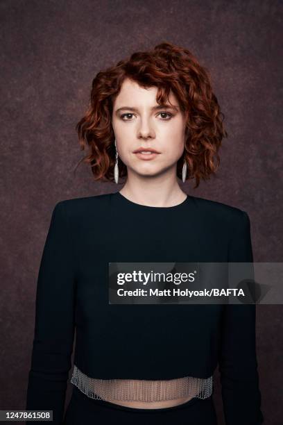 Actor Jessie Buckley is photographed at BAFTA's EE British Academy Film Awards on February 10, 2019 in London, England.