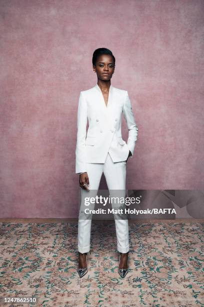 Actor Letitia Wright is photographed at BAFTA's EE British Academy Film Awards on February 10, 2019 in London, England.