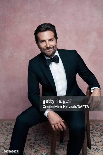 Actor Bradley Cooper is photographed at BAFTA's EE British Academy Film Awards on February 10, 2019 in London, England.