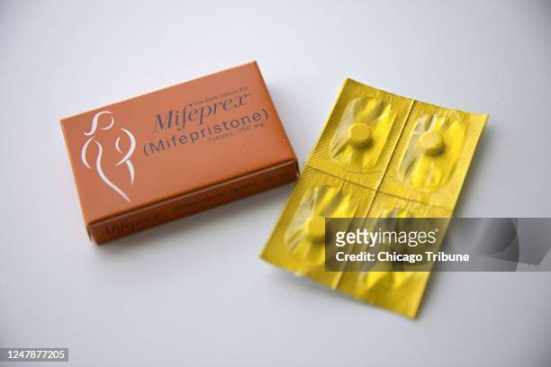 In this 2018 photo, mifepristone and misoprostol pills are provided at a Carafem clinic for medication abortions in Skokie, Illinois.