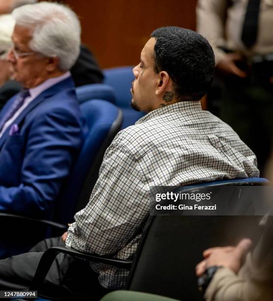 Kareem Leiva was convicted of murder Tuesday in the death of 10-year-old Anthony Avalos in the Criminal Justice Center on March 7, 2023 in Los...