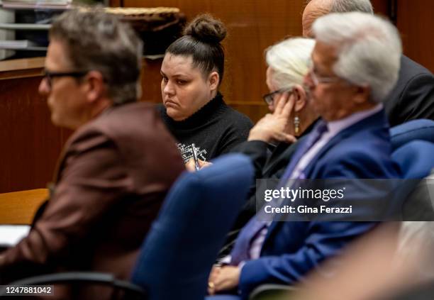 Heather Barron, left, and her boyfriend Kareem Leiva, not pictured, were both convicted of murder Tuesday in the death of Barrons son 10-year-old...