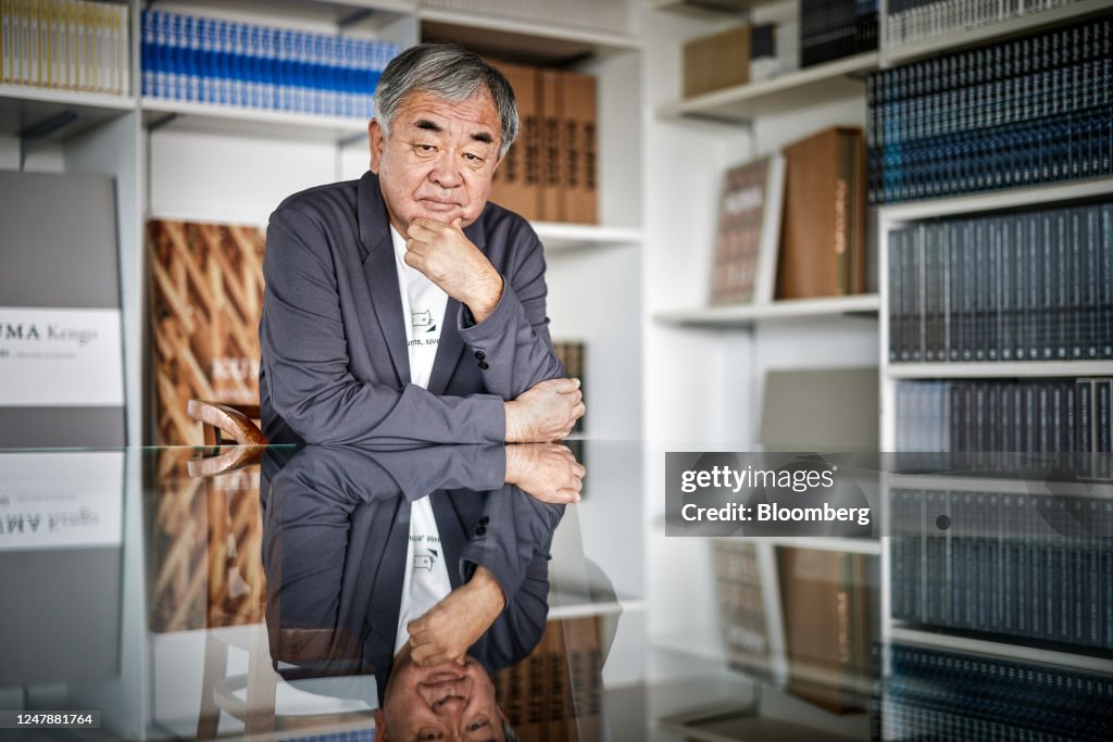 Kengo Kuma, architect and founder of Kengo Kuma and Associates, in ...