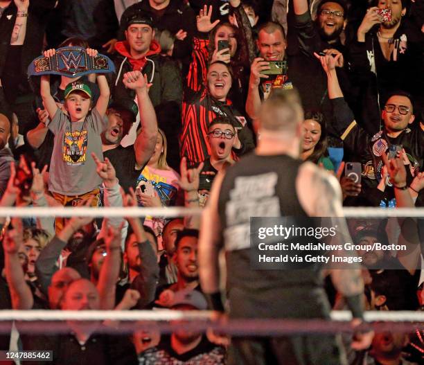 Scenes during WWE Monday Night Raw at the TD Garden on March 6, 2023 in Boston, Massachusetts