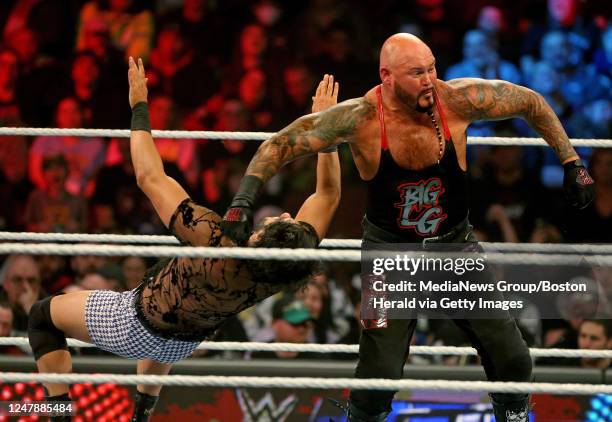 Scenes during WWE Monday Night Raw at the TD Garden on March 6, 2023 in Boston, Massachusetts