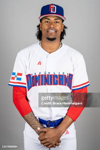 Génesis Cabrera of Team Dominican Republic poses for a photo during the Team Dominican Republic 2023 World Baseball Classic Headshots at Lee County...