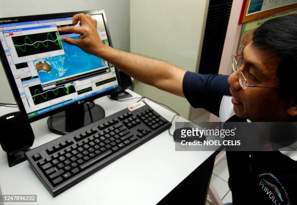 Philippine Institute of Volcanology and Seismology Director Renato Solidum at the PHIVOLCS headquarters in Quezon City, in suburban of Manila on...