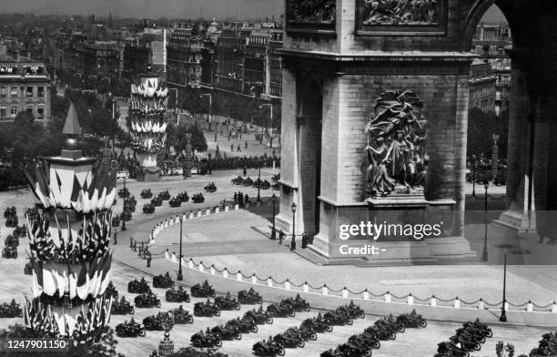 Picture taken on July 14, 1938 shows the annual Bastille Day parade in Paris.