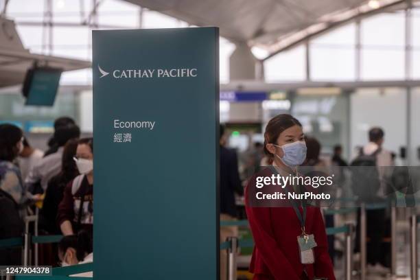 In Carrier Check In Cathay Pacific Check In Photos and Premium High Res Pictures - Getty Images