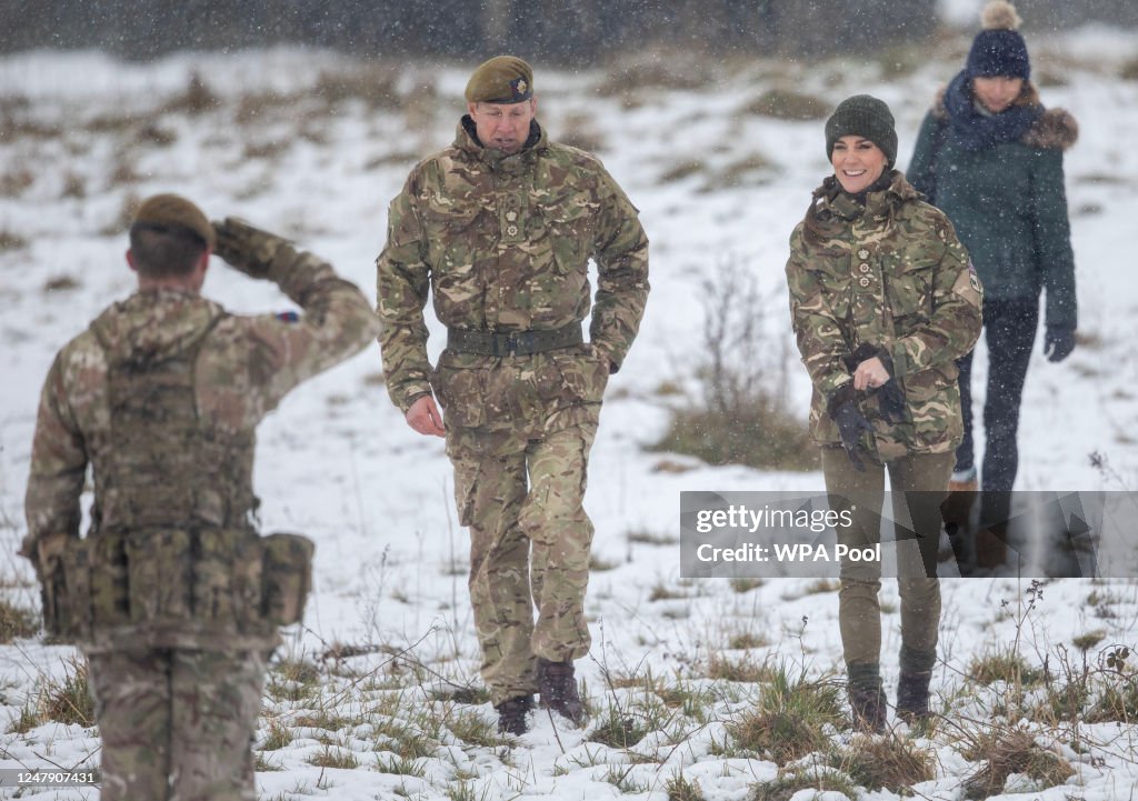 The Princess of Wales Visits The 1st Battalion Irish Guards