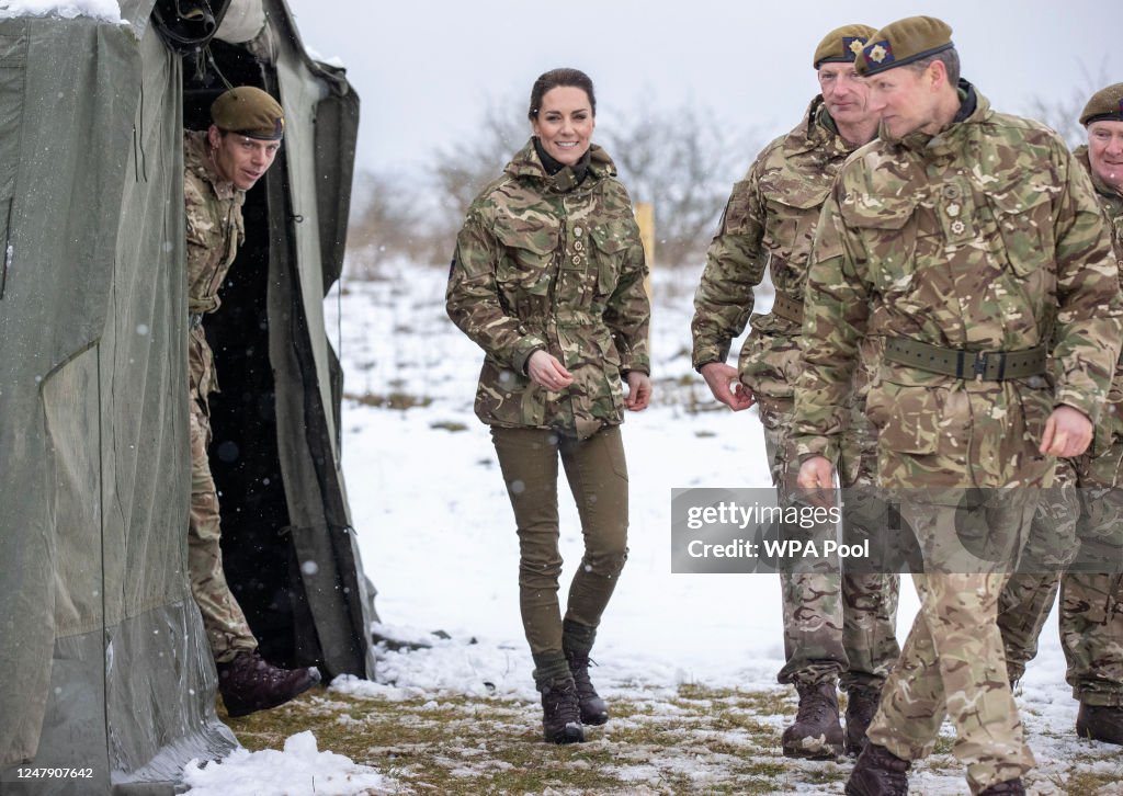 The Princess of Wales Visits The 1st Battalion Irish Guards