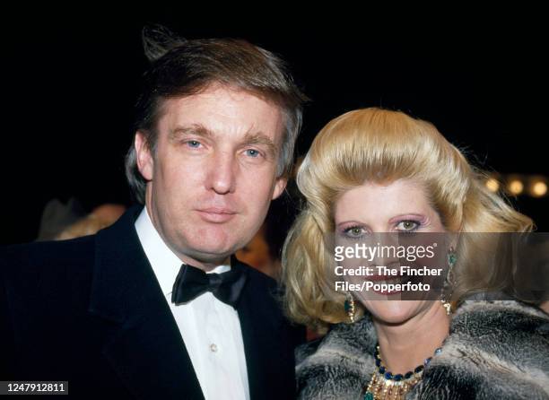American entrepreneur and future United States President Donald Trump with his wife Ivana , circa 1987.