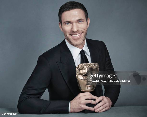 Animator Travis Knight is photographed for BAFTA's EE British Academy Film Awards on February 12, 2017 in London, England.