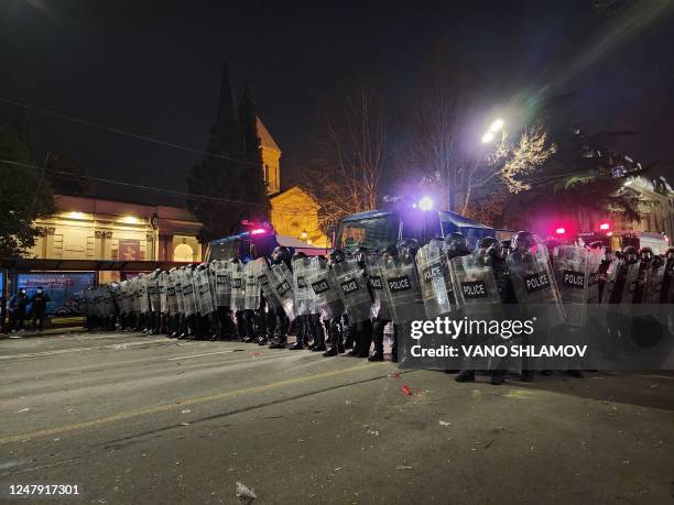 Georgia Riots Georgian Parliament Building Photos and Premium High Res Pictures ...