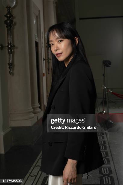 Actress Jeon Do-yeon poses for a portrait shoot on February 18, 2023 in Berlin, Germany.