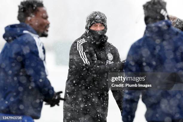 Lars Knudsen , First Team set piece coach of Leicester City during the Leicester City training session at Leicester City Training Ground, Seagrave on...