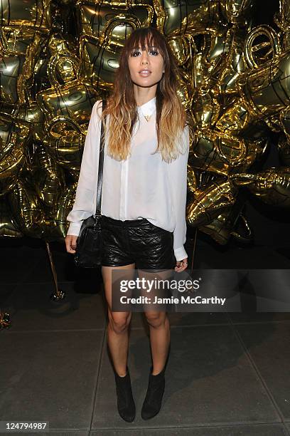 Rumi Neely attends the Mulberry 40th Anniversary celebration on the Rooftop at Skylight West on September 12, 2011 in New York City.