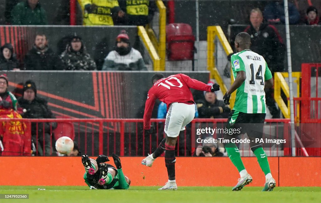 Manchester United v Real Betis - UEFA Europa League - Round of 16 - First Leg - Old Trafford